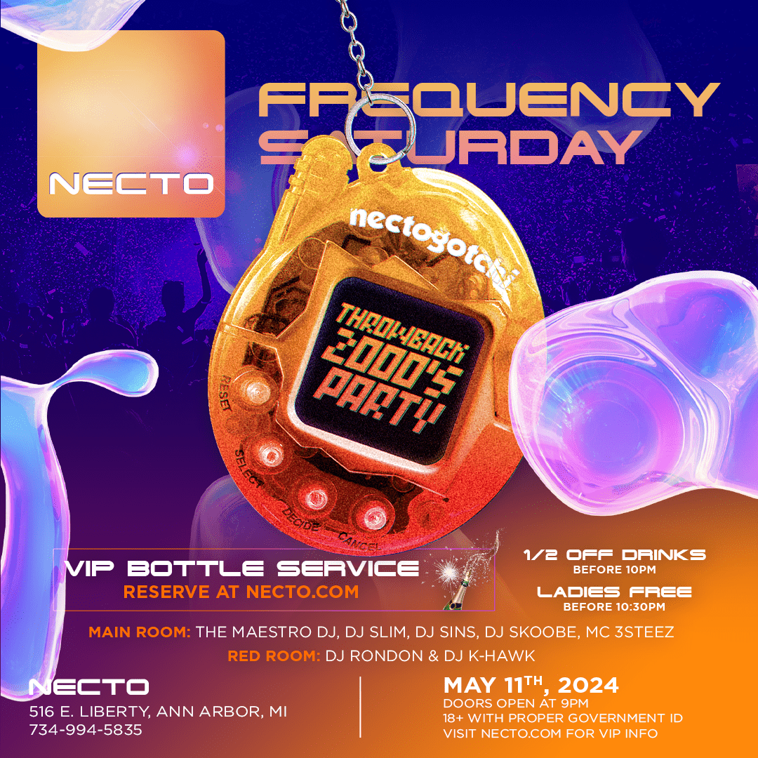 Frequency 2000s Party | May 11, 2024 | Necto Nightclub, Ann Arbor